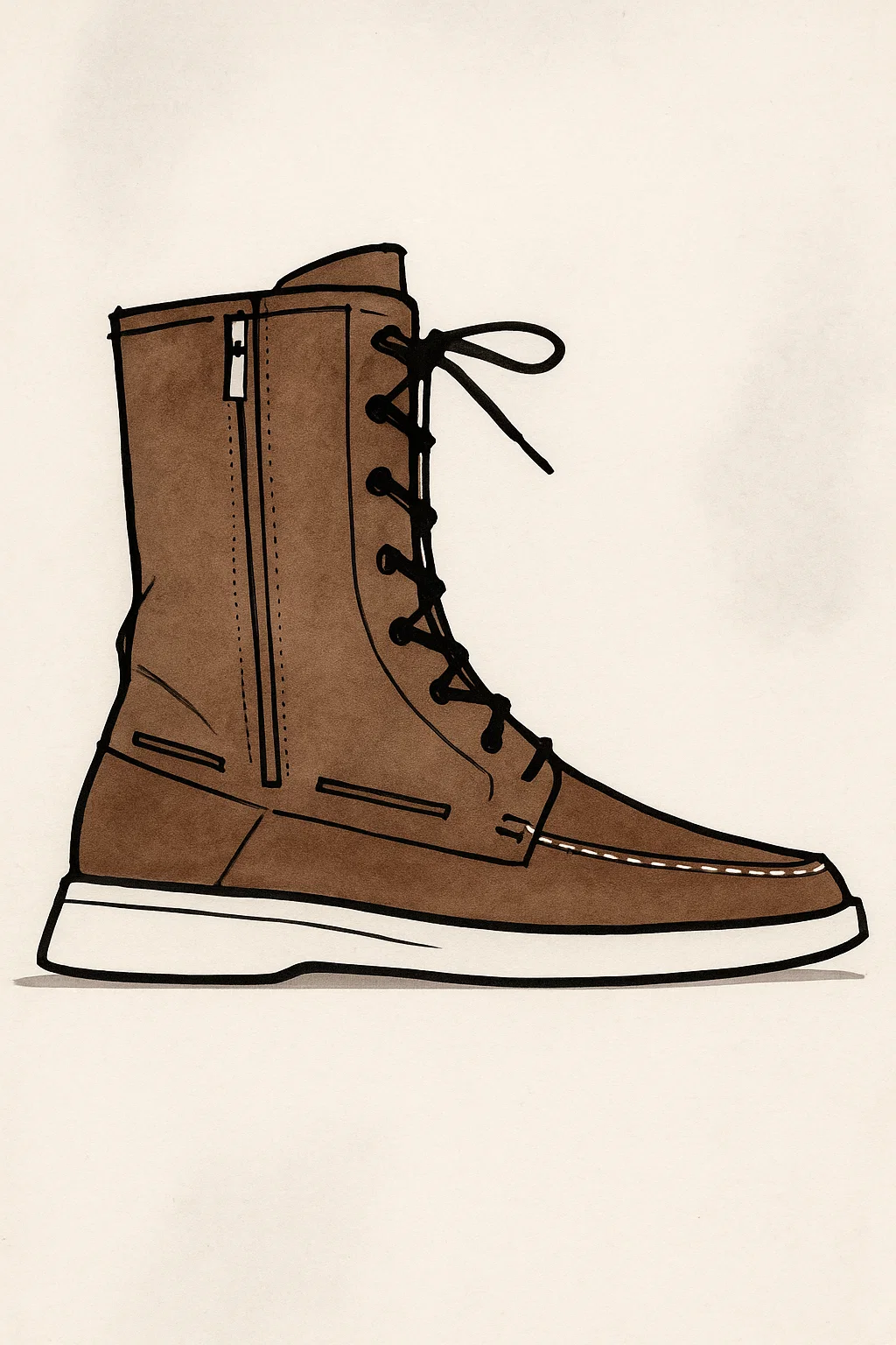 Park City Surfer Design Sketch